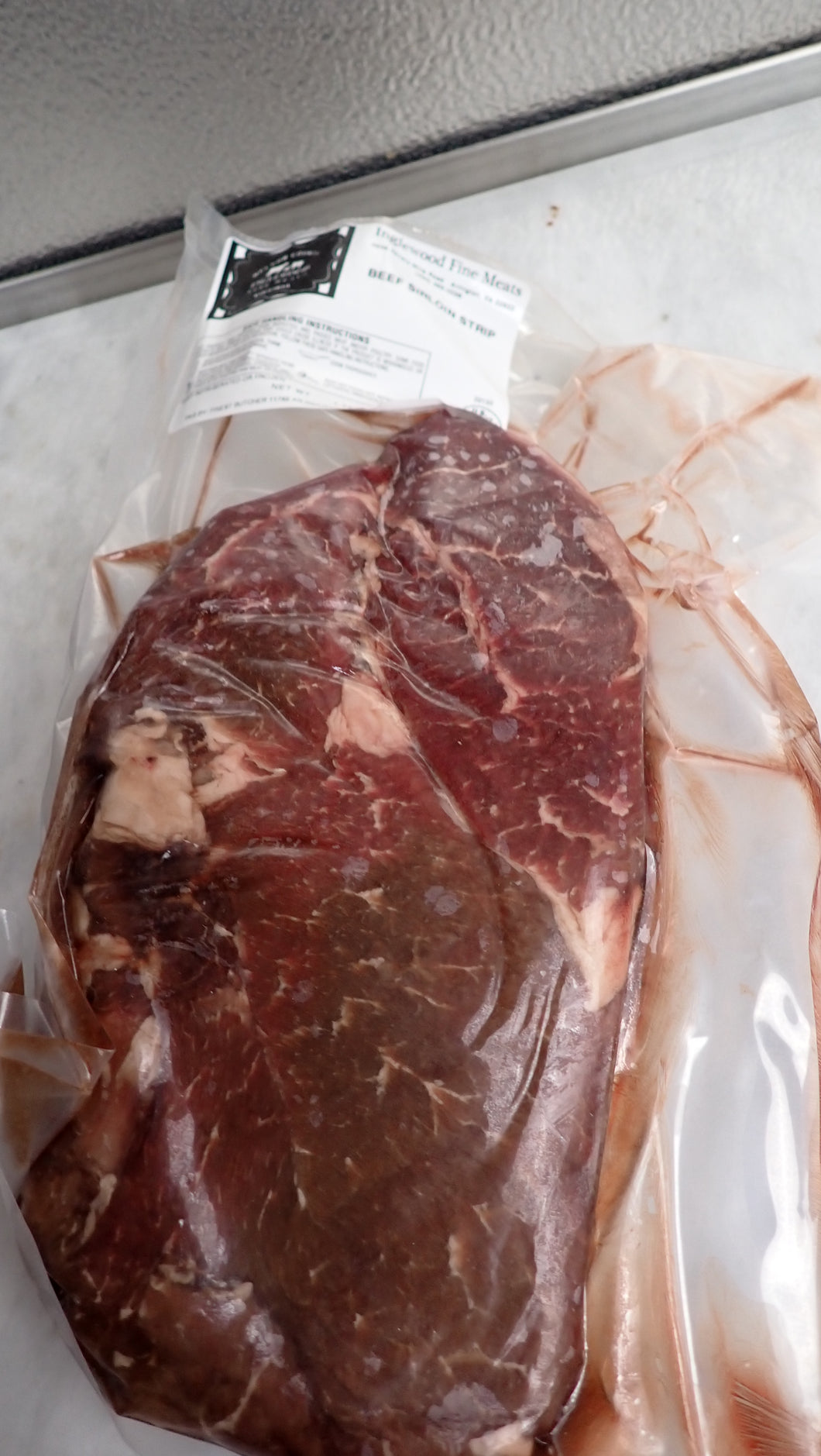 Top Sirloin Steak. All-Natural, Grain Finished - Black Angus Beef