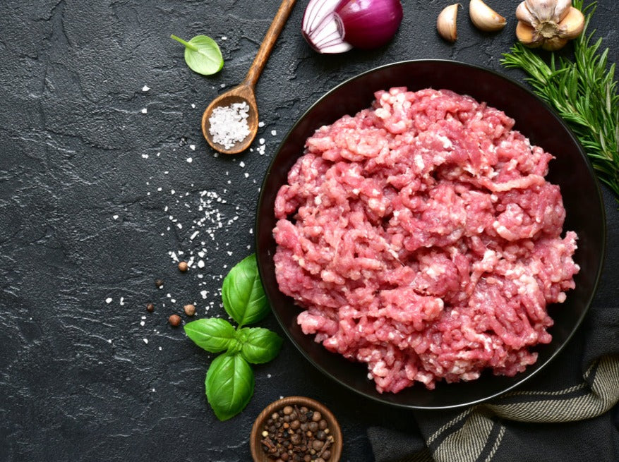Ground Beef. All-natural, grain finished - Black Angus beef.