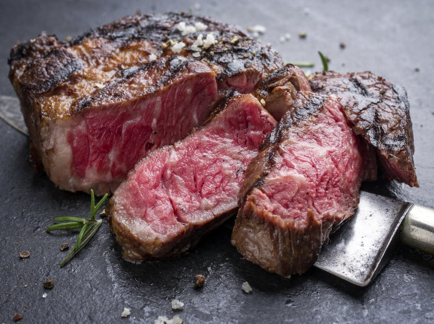 Delmonico Steak. Boneless,  all-natural, grain finished - Black Angus beef