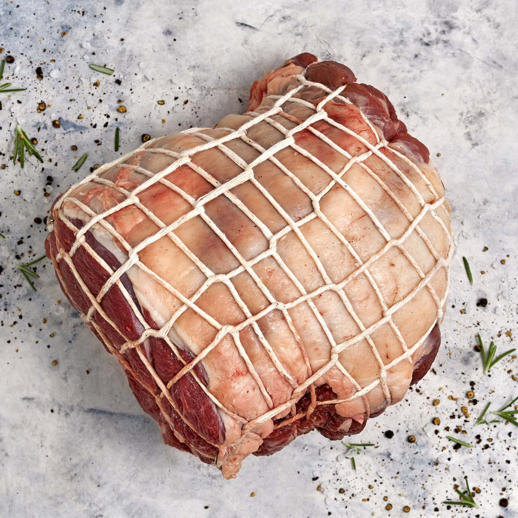 Leg of Lamb Bone-In Roast. All-natural, grain finished - Dorset lamb