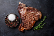 Load image into Gallery viewer, T-Bone Steak. All-Natural, Grain Finished - Black Angus Beef
